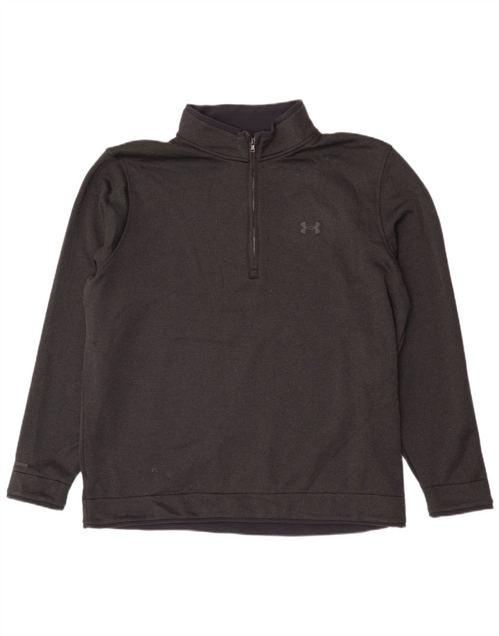 Moletom masculino Under Armour com zíper e pescoço 2XL poliéster preto