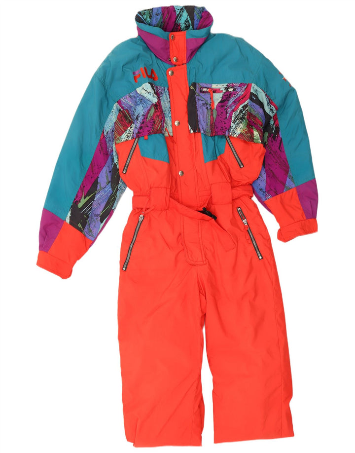 Macacão de esqui masculino Fila IT 48 médio vermelho colorblock poliamida