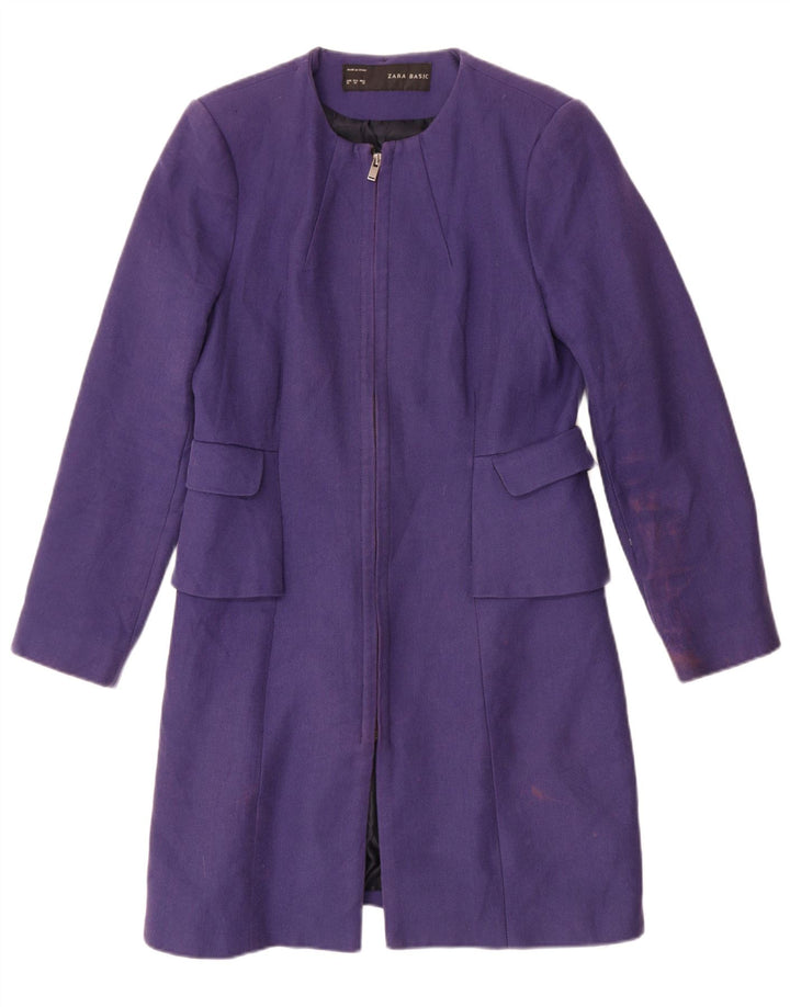 Sobretudo feminino Zara UK 18 XL roxo