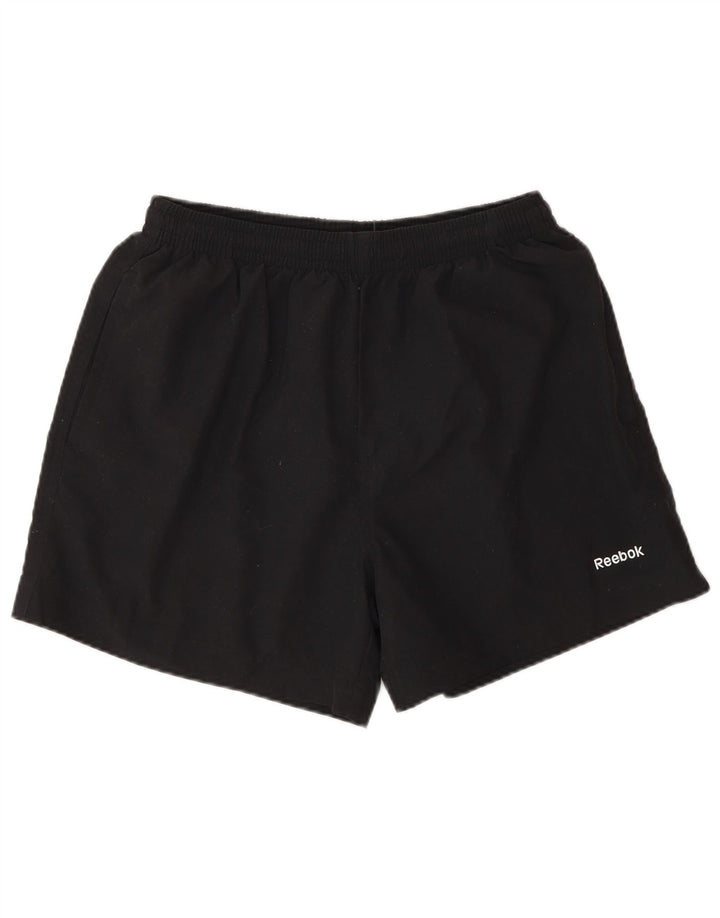 Shorts de natação masculino Reebok médio preto poliéster