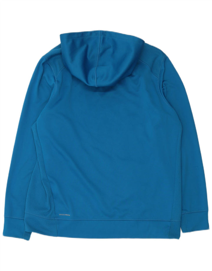 REEBOK Mens Graphic Hoodie Jumper XL Azul Poliéster