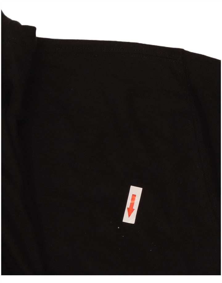 H&M Camiseta Feminina Crop Top UK 14 Médio Algodão Preto