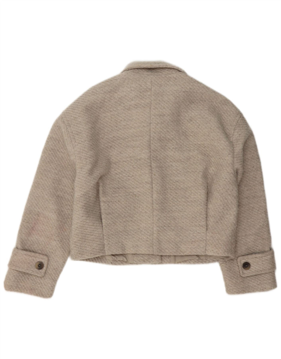 Jaqueta bomber feminina ZARA UK 14 médio bege