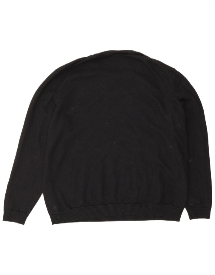 Suéter masculino Hugo Boss com gola redonda, preto médio