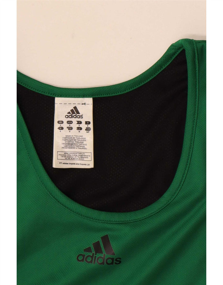 Adidas Mens Colete Top Pequeno Poliéster Verde