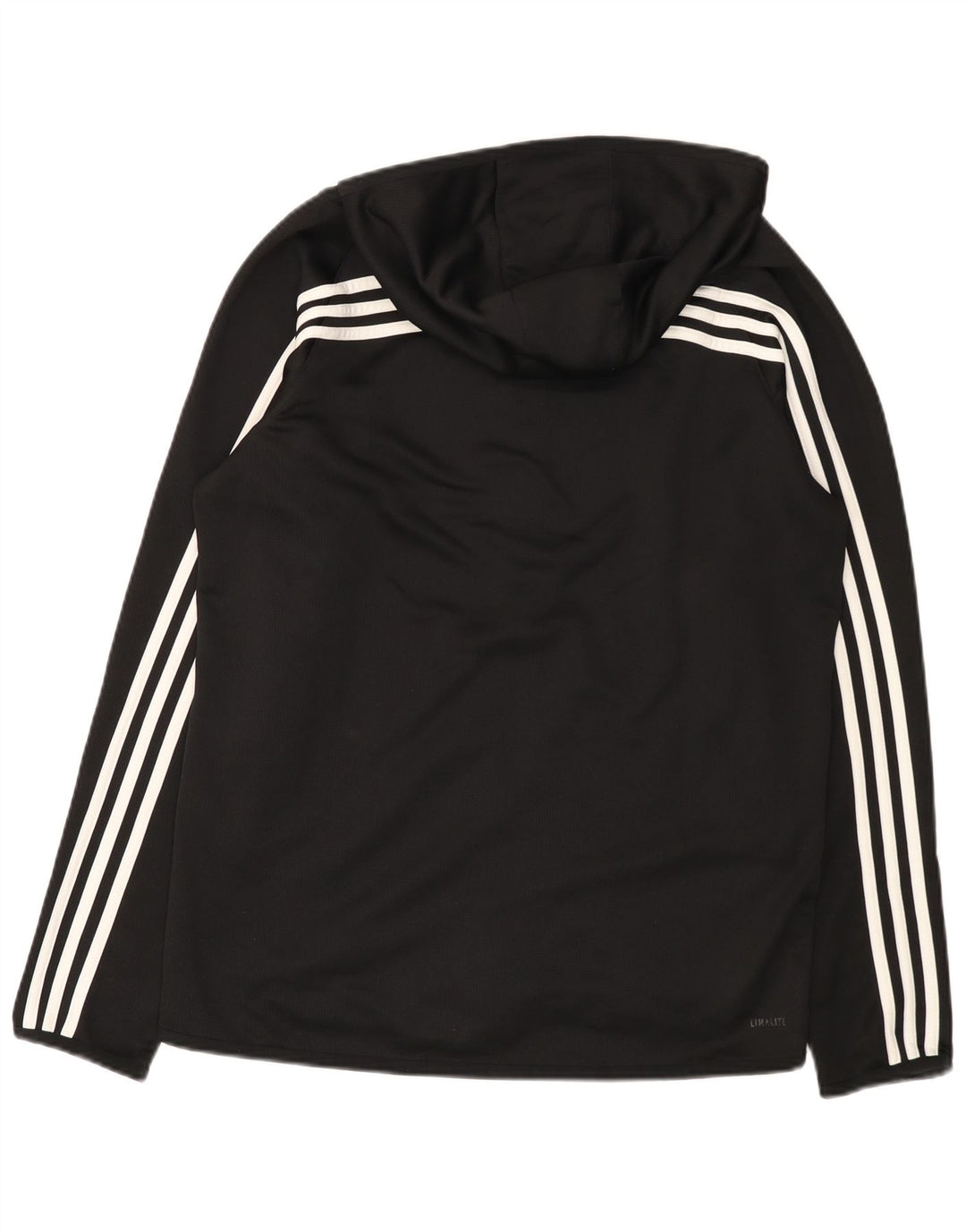 Suéter masculino Adidas Climalite Zip com capuz grande poliéster preto