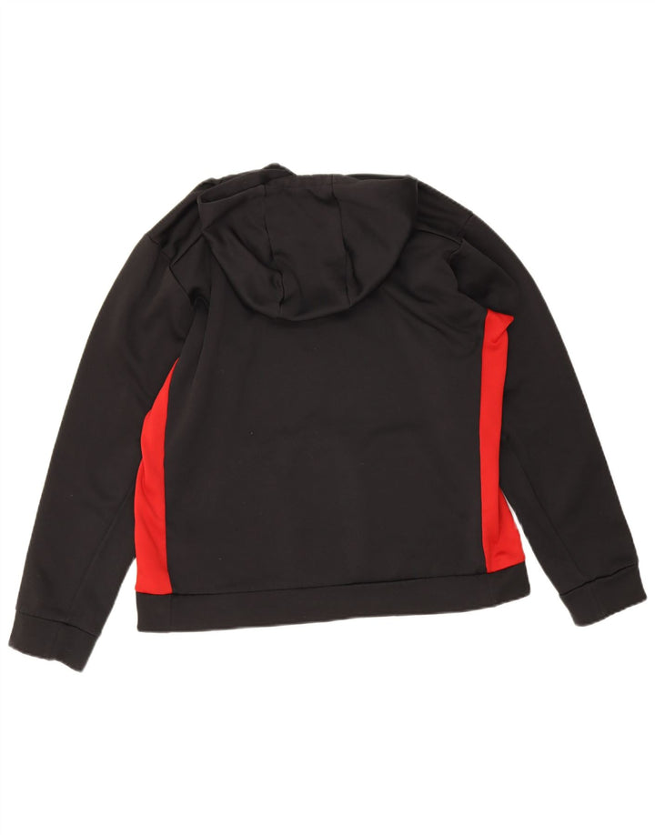 Nike Womens Hoodie Jumper UK 14 Médio Preto Colorblock Poliéster