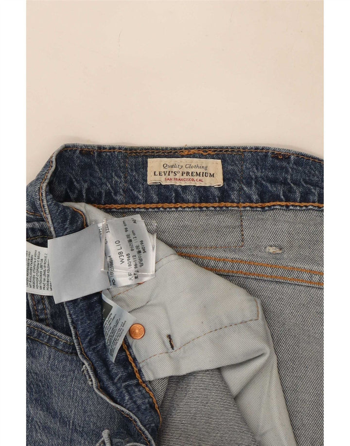 Shorts jeans masculino Levi's W38 XL azul algodão