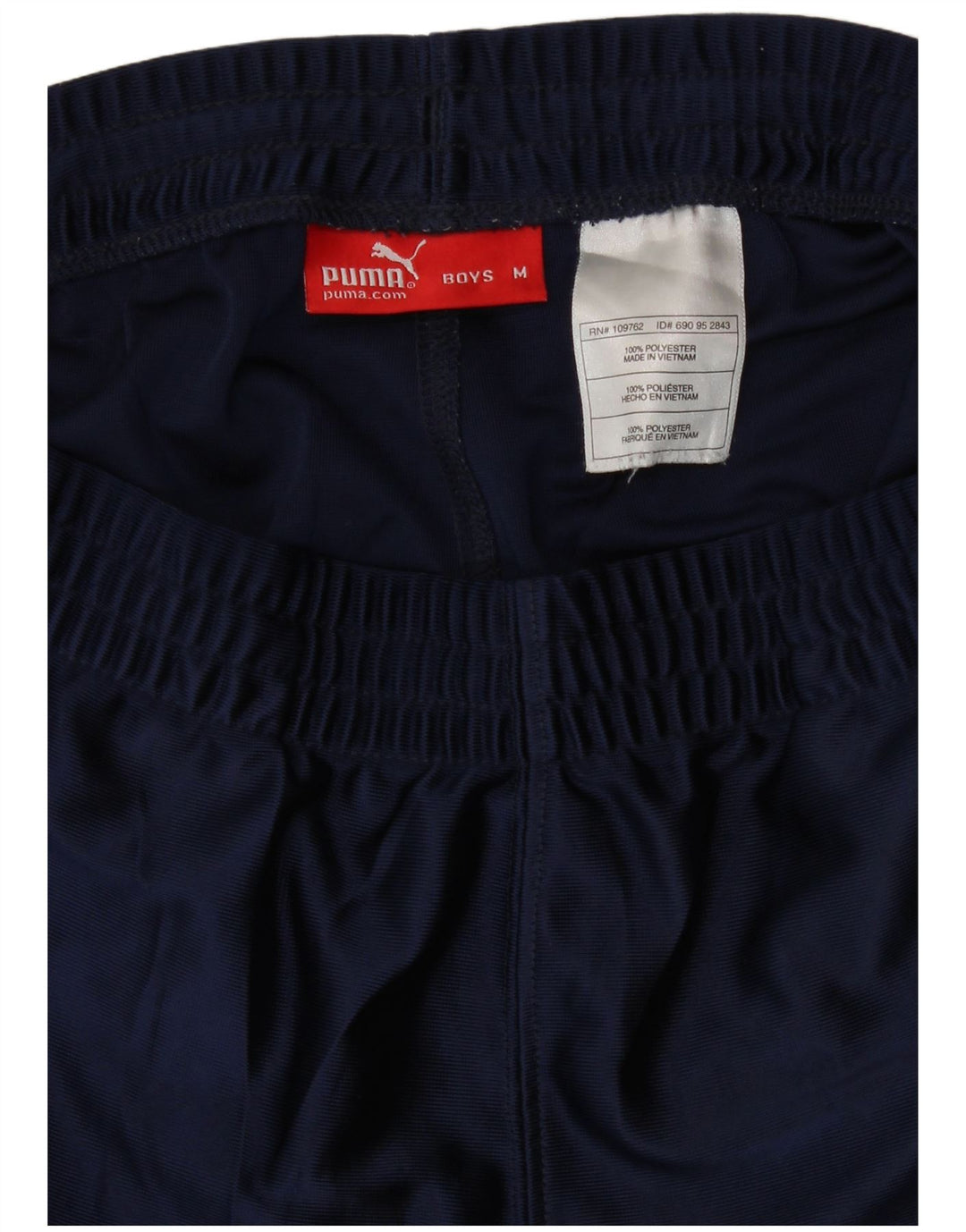 Shorts esportivos gráficos Puma Boys 9-10 anos médio azul marinho colorblock