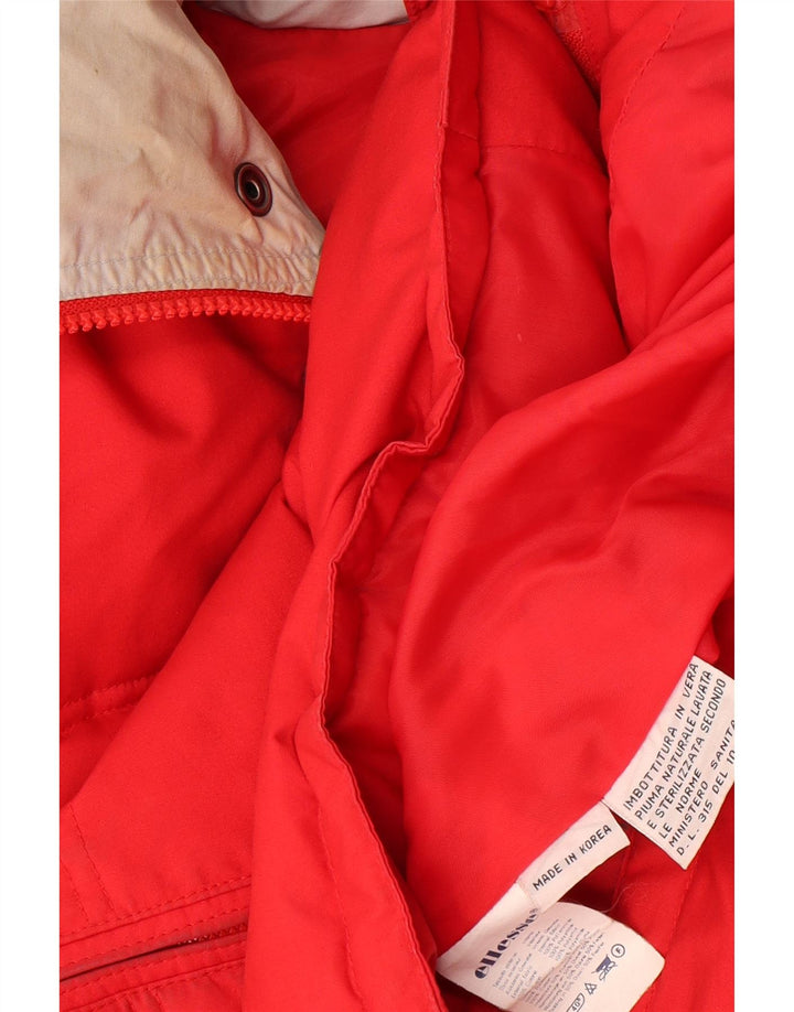 Jaqueta acolchoada masculina Ellesse UK 42 XL algodão vermelho