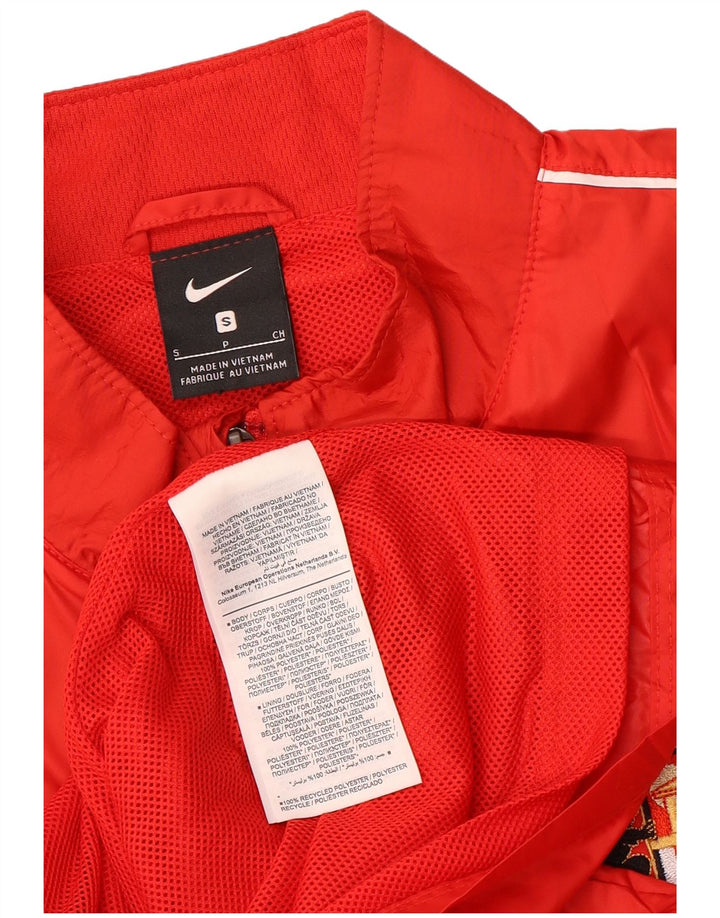 Nike Masculino Sunderland A.F.C. Jaqueta de chuva gráfica UK 36 pequena poliéster vermelho