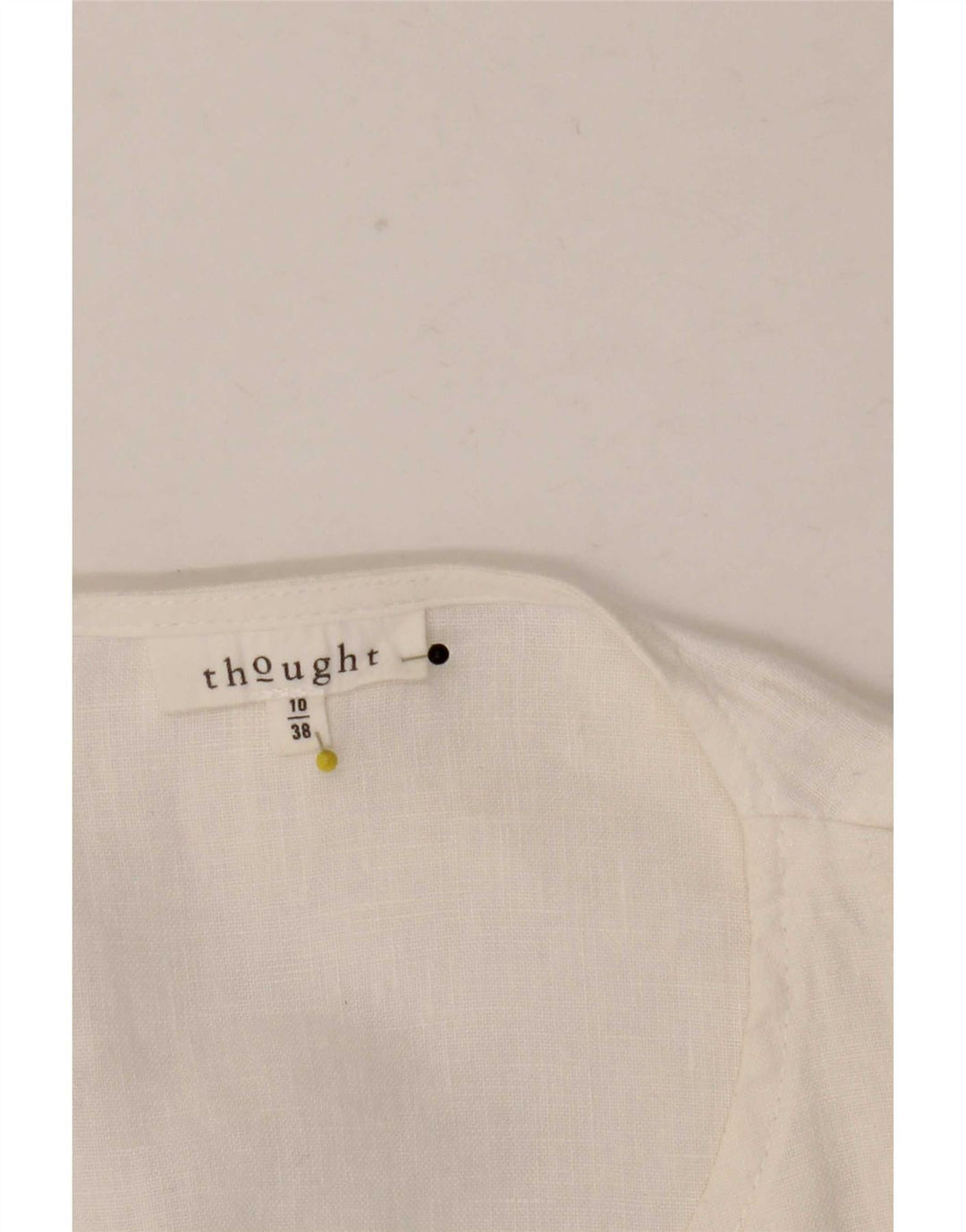 Thought Womens Cardigan Top UK 10 Pequeno Branco