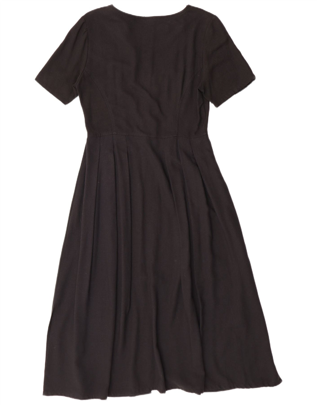 TREND Vestido maxi feminino UK 10 pequeno preto viscose