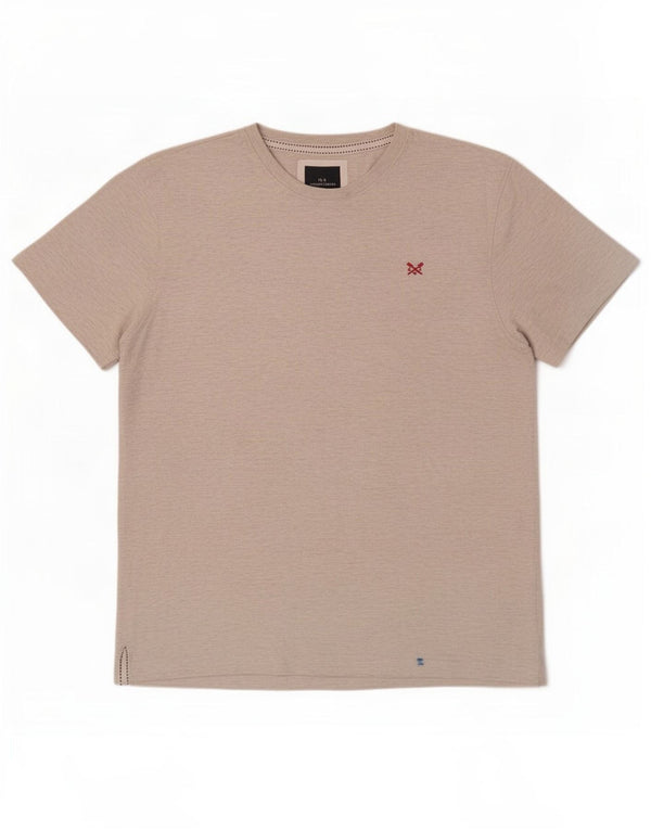 Camiseta masculina Crew Clothing Top 2XL algodão cinza