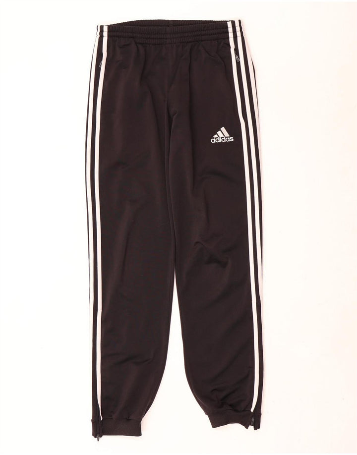 Adidas meninos calças de treino joggers 15-16 anos preto poliéster