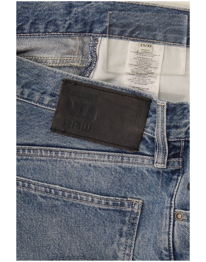 Jeans retos masculinos G-Star W31 L32 algodão azul