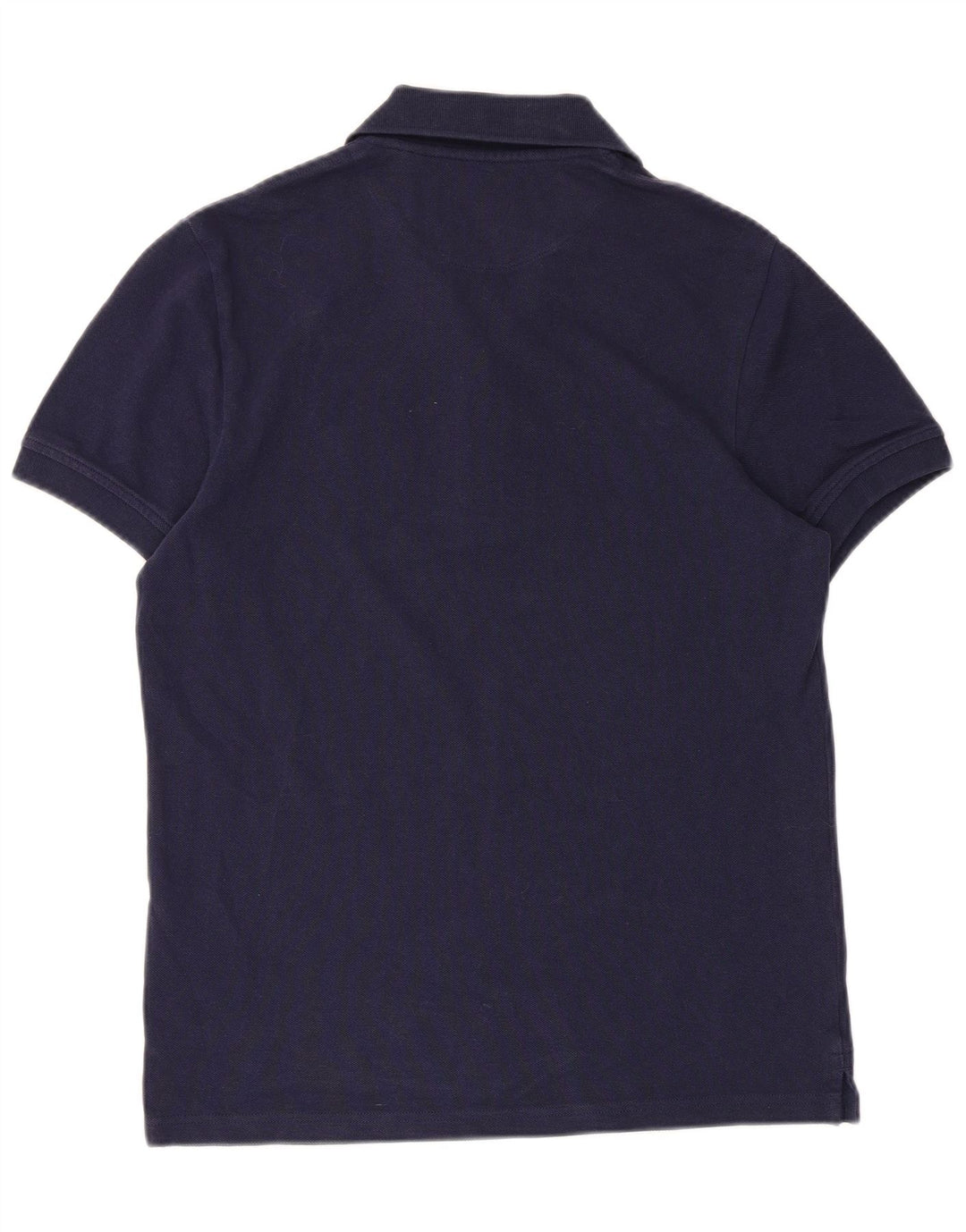 Camisa polo masculina Lyle & Scott pequena azul marinho algodão