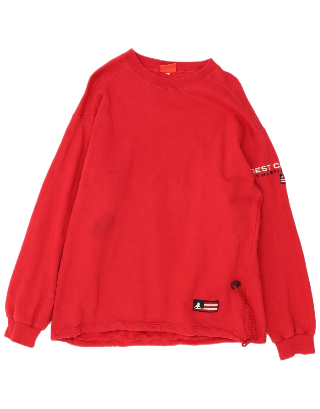 Suéter gráfico masculino Best Company de algodão vermelho médio