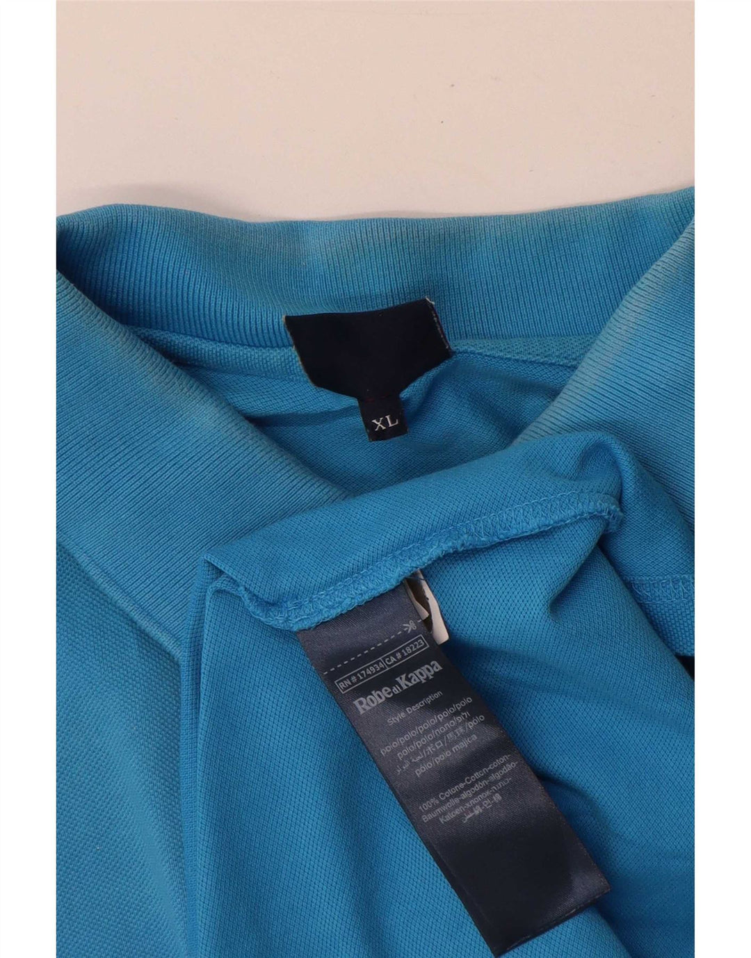 Camisa polo masculina Kappa XL algodão azul