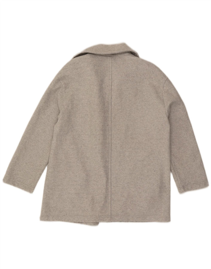 Zara Suéter Cardigan Oversized Feminino Reino Unido 14 Poliéster Cinza Médio