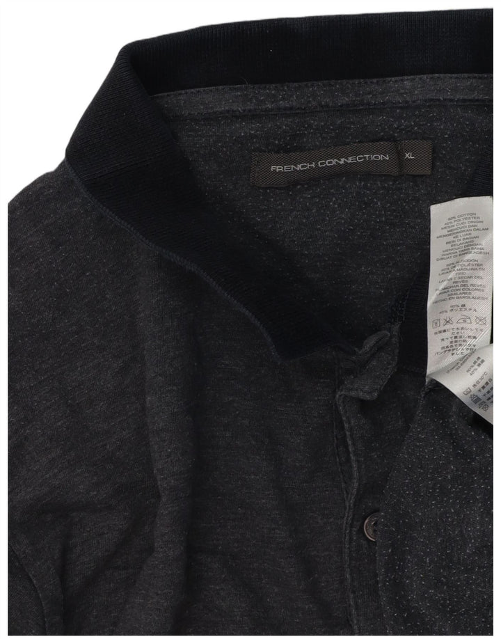 Camisa polo masculina French Connection XL algodão cinza