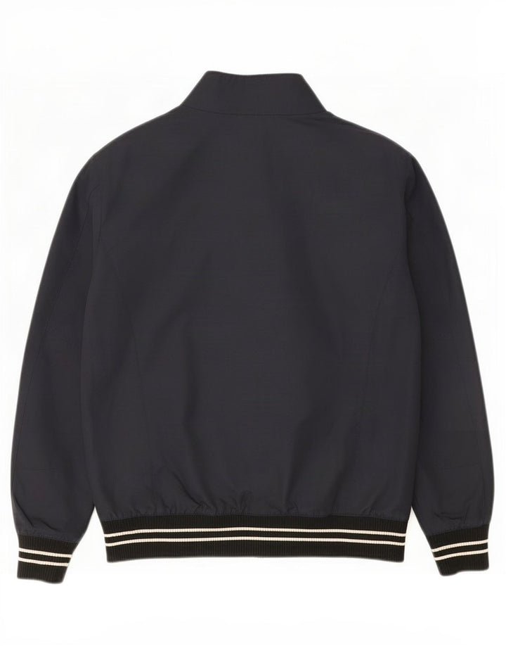 Jaqueta bomber masculina Murphy & Nye Reino Unido 38 poliéster azul marinho médio