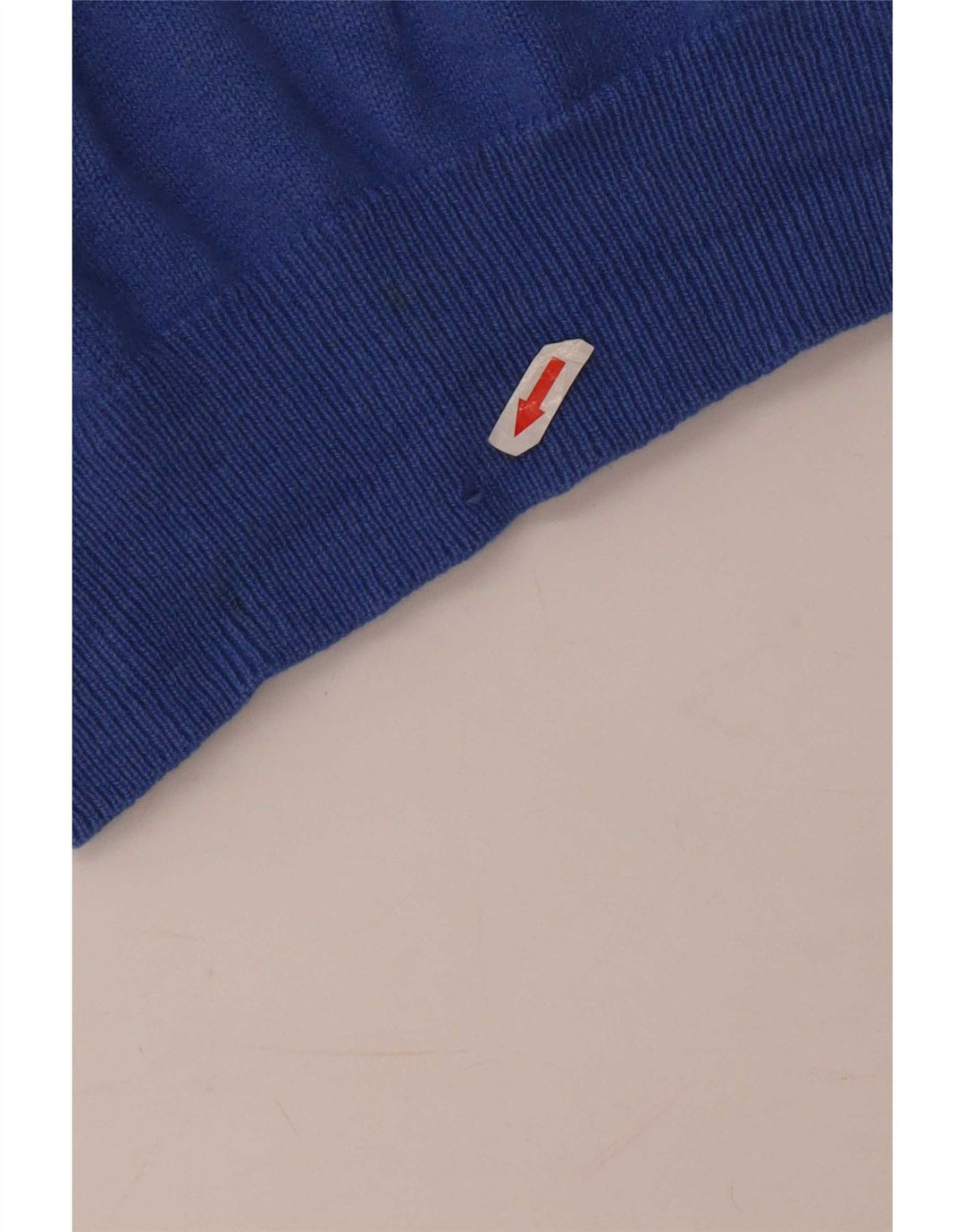 Suéter masculino Fred Perry com zíper e gola em lã azul médio