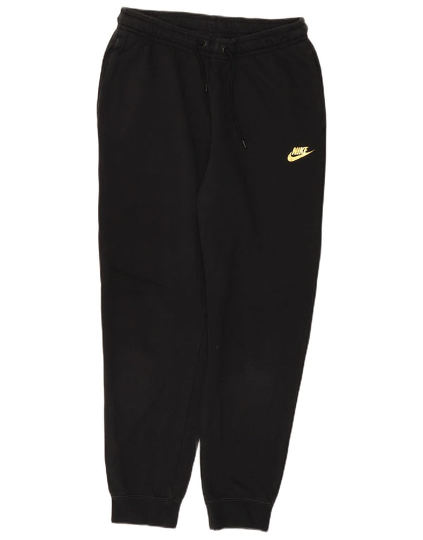Calça de treino feminina Nike Joggers UK 12 médio preto algodão