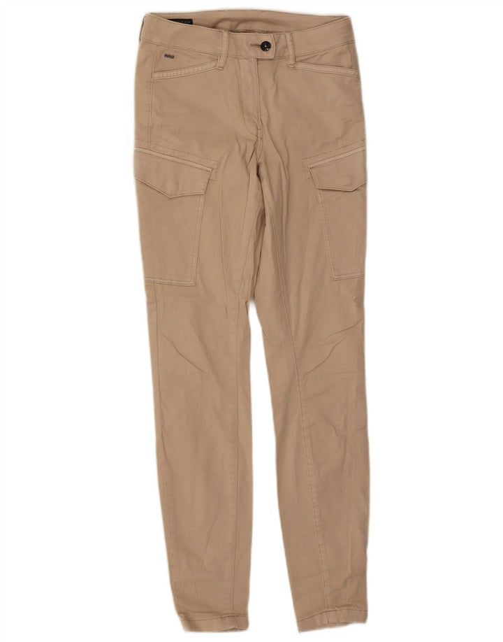 Calça cargo slim feminina G-STAR W26 L30 bege