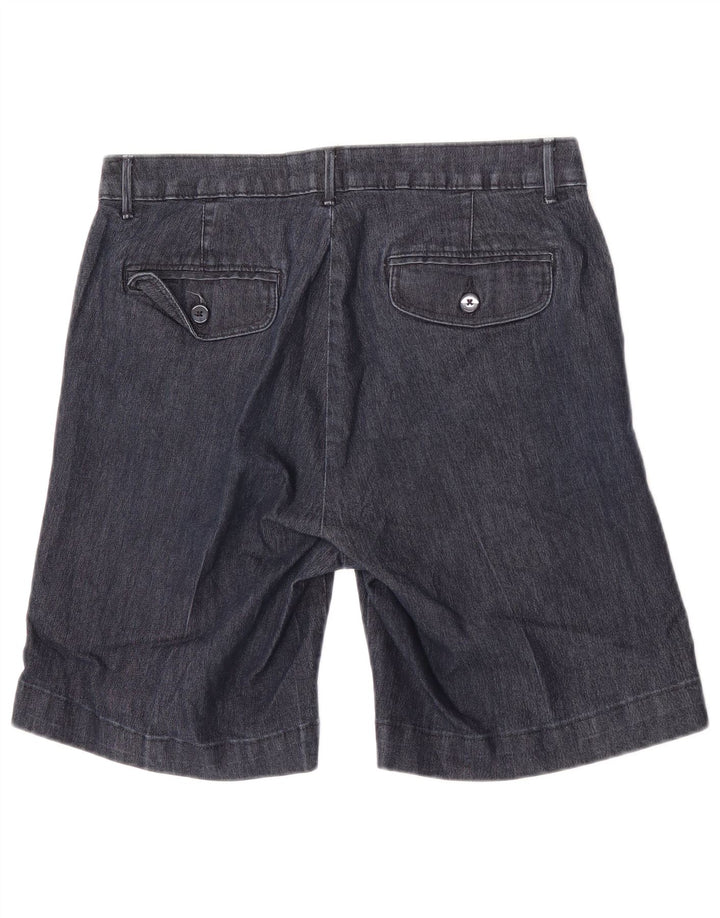 Shorts jeans Lee Womens Riders EUA 8 médio W30 algodão azul marinho