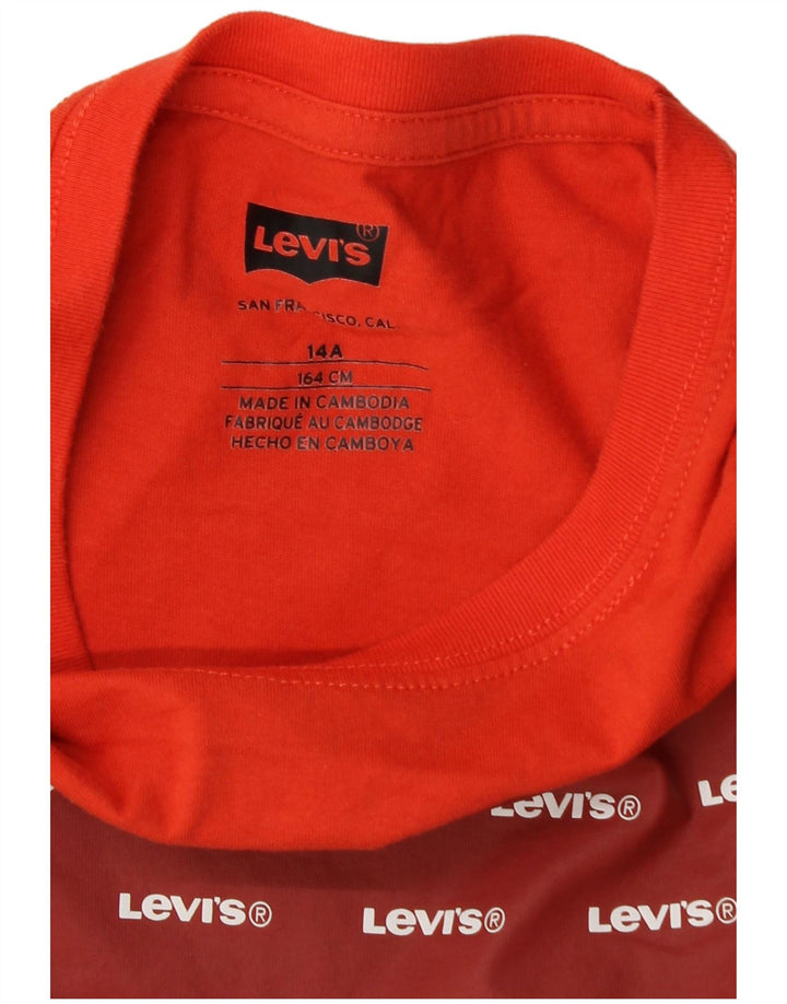 Top Levi's Boys Graphic T-Shirt 13-14 Anos Laranja