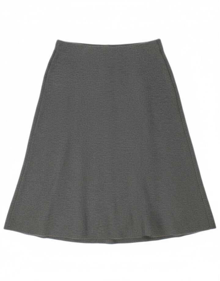 Saia feminina Zara A-Line pequena W28 poliéster cinza