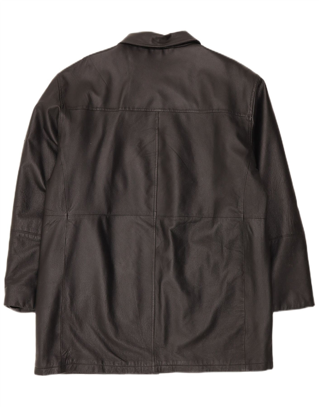 Casaco de couro masculino Union River Reino Unido 41/43 grande couro preto