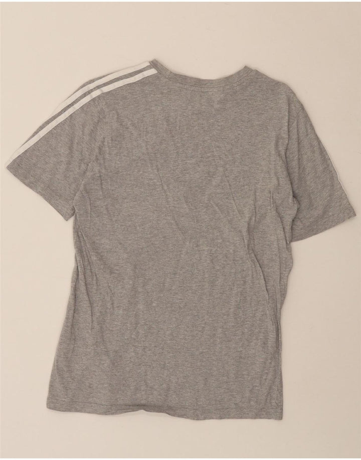 Camiseta Adidas Menina 13-14 Anos Cinza Algodão