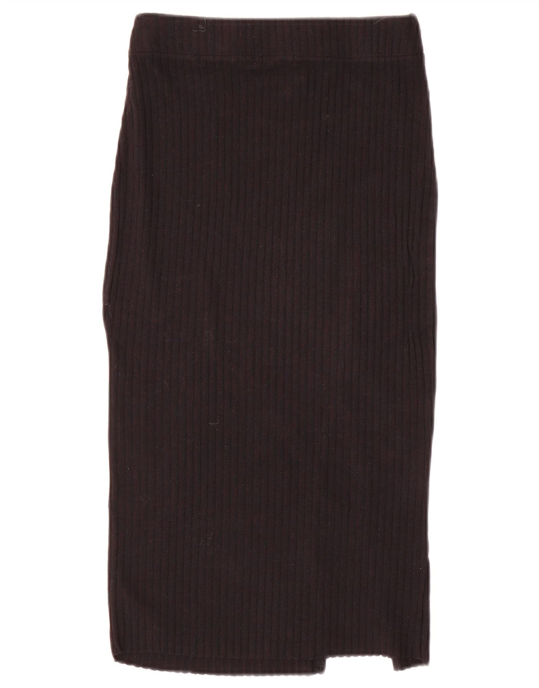Saia midi feminina Zara em malha pequena W26 preta