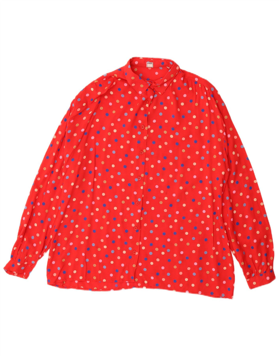 Blusa feminina EINHORN IT 44 média vermelha bolinhas viscose