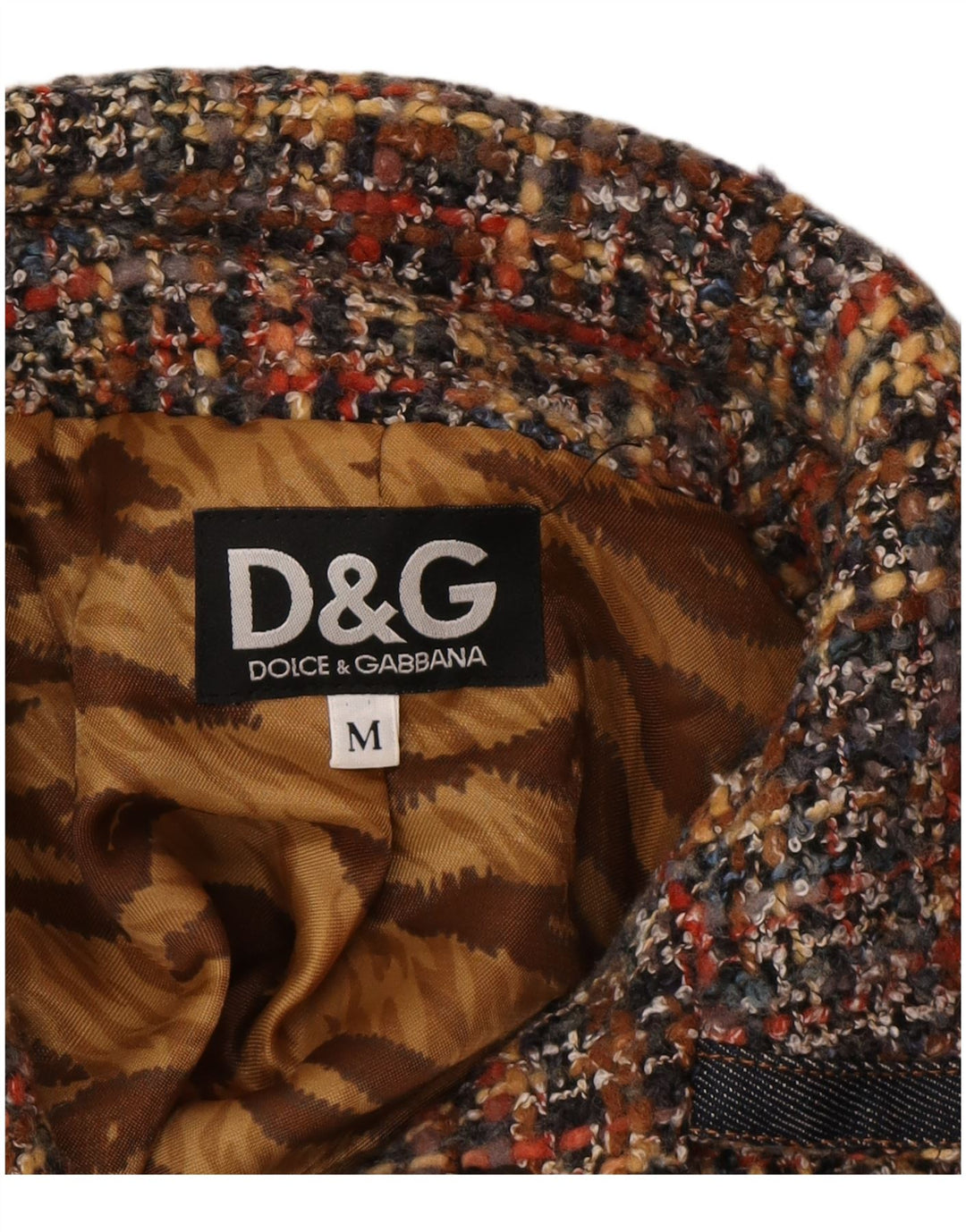 Jaqueta blazer feminina DOLCE & GABBANA UK 12 média multicolorida manchada