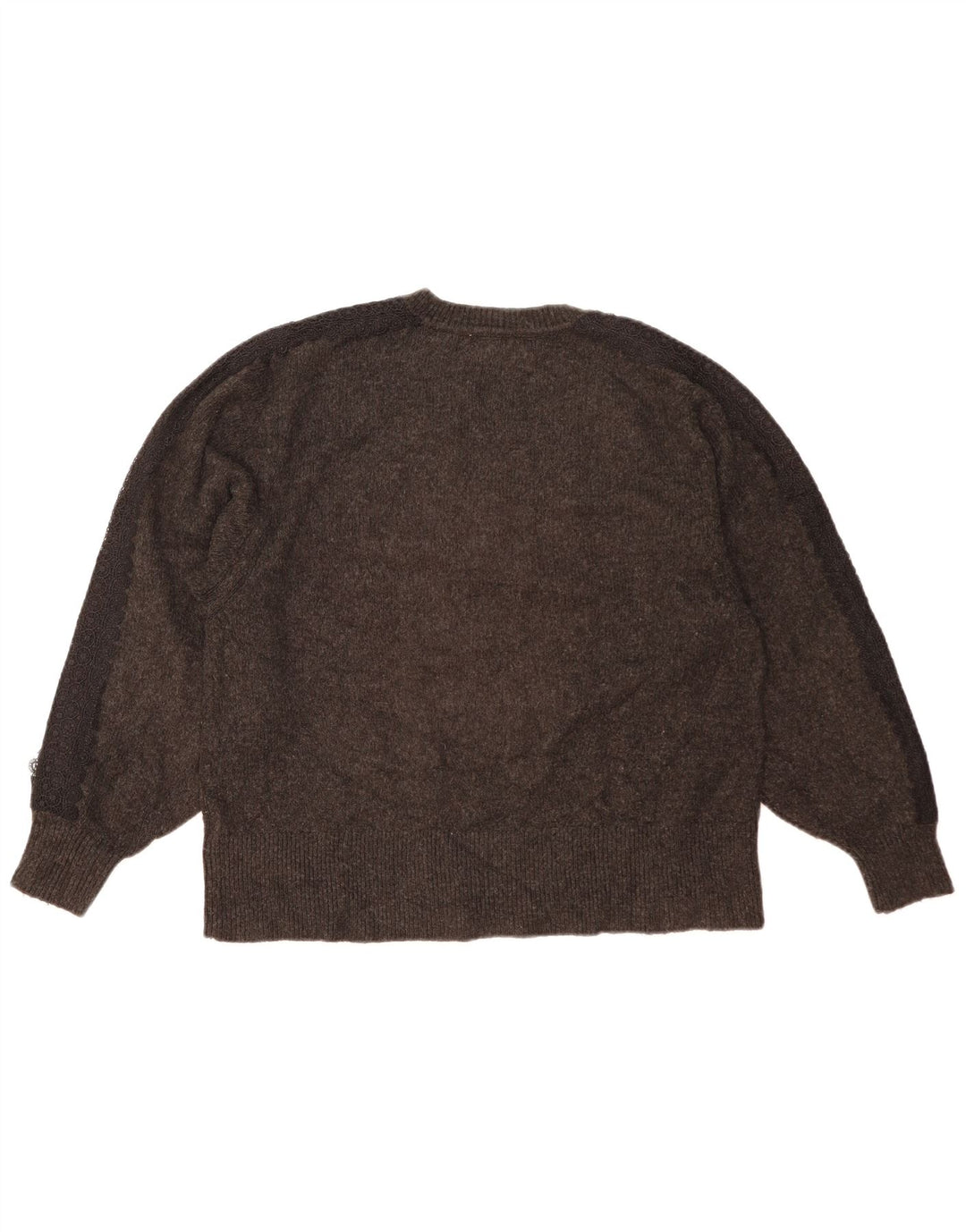 Zara Suéter feminino oversized com decote em V Reino Unido 10 pequeno cinza