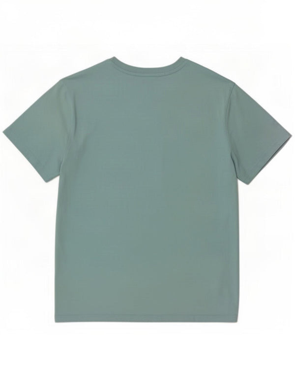 Camiseta masculina Champion Top médio azul colorblock algodão