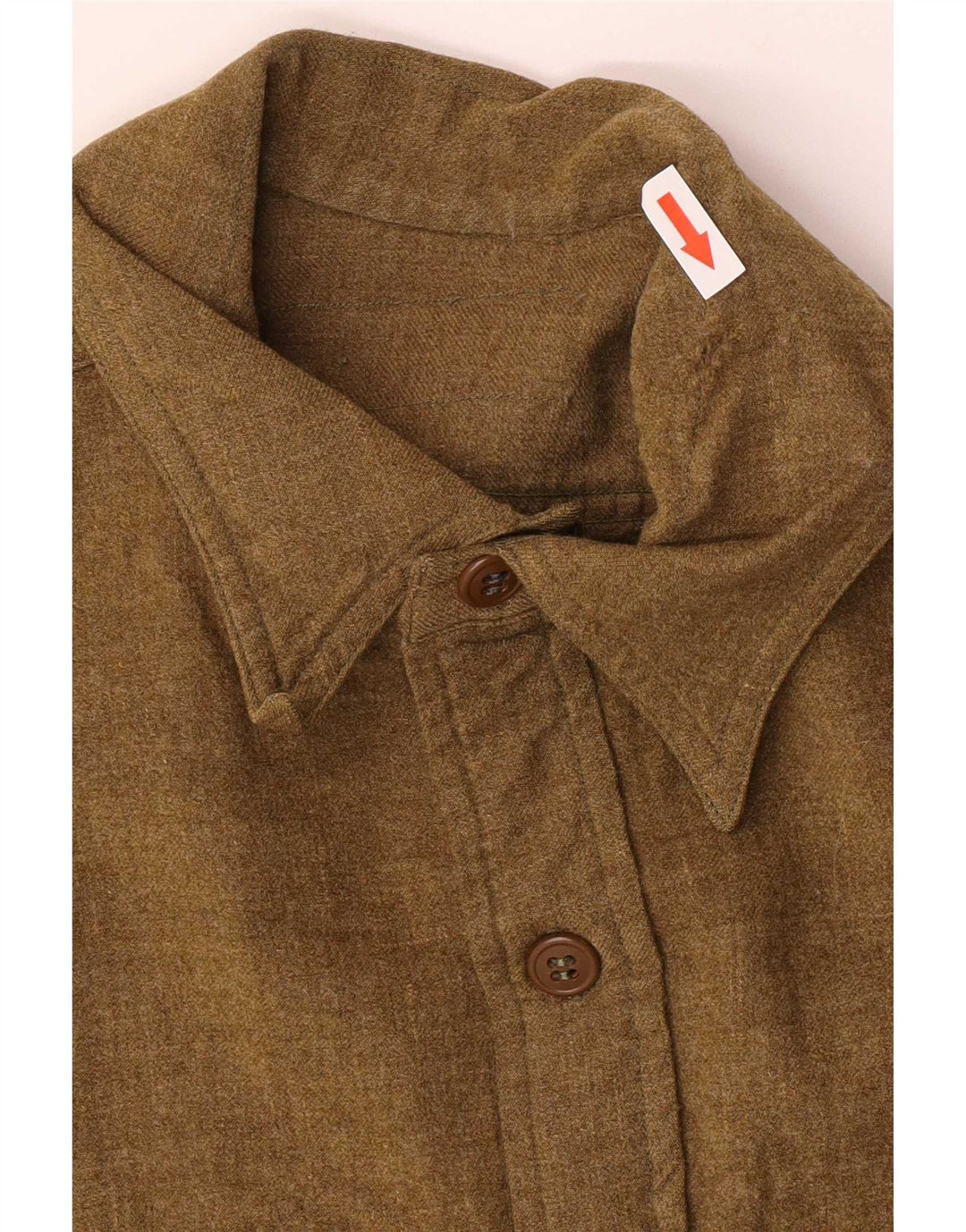 Camisa de flanela masculina vintage médio verde clássico