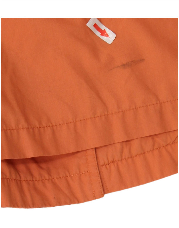 Capa de chuva feminina vintage UK 18 XL laranja poliéster