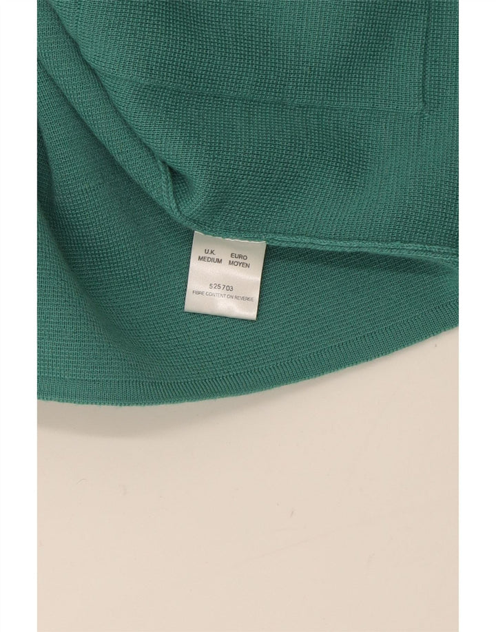VINTAGE Womens Cardigan Sweater UK 14 Medium Green Vintage Vintage and Second-Hand Vintage from Messina Hembry 