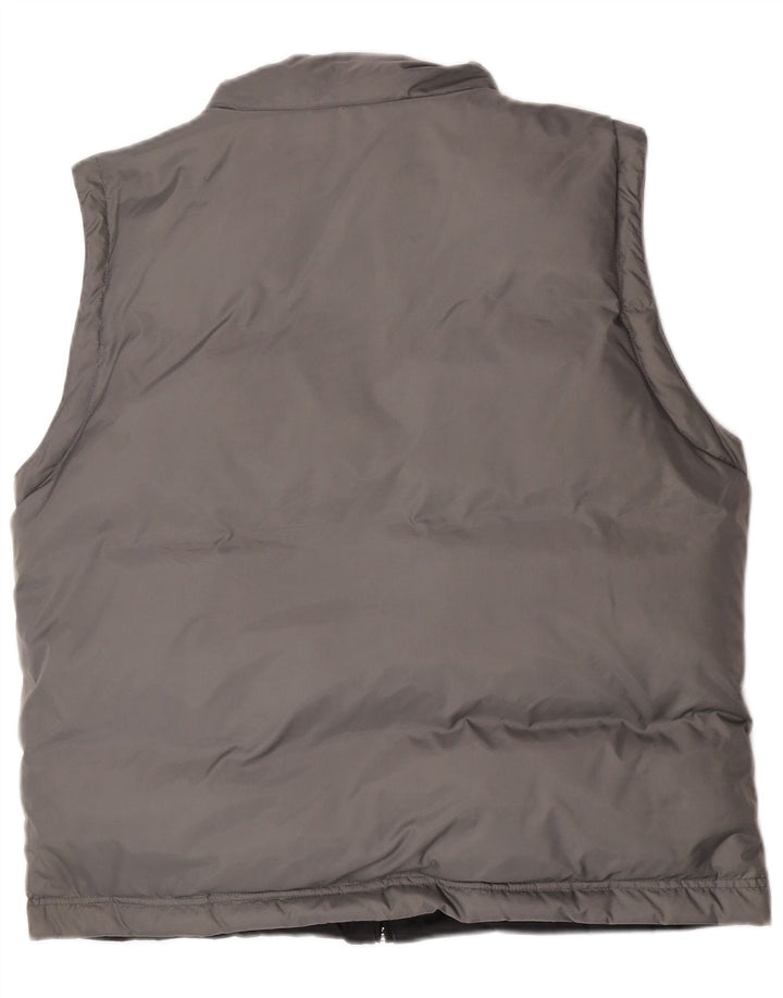 Colete acolchoado reversível masculino Champion UK 40 grande poliamida preta