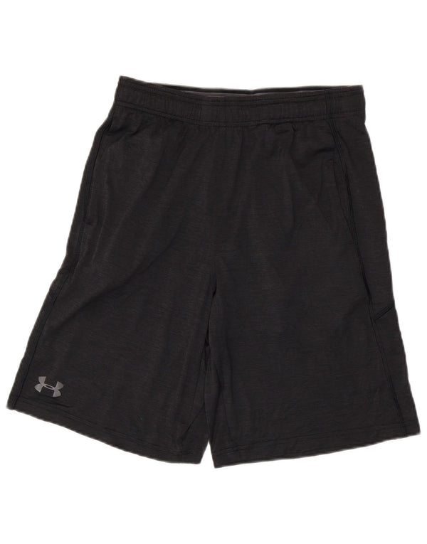 Under Armour Mens Heat Gear Sport Shorts poliéster cinza médio
