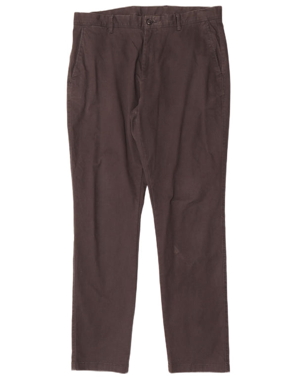 Calça Chino Masculina Reiss Regular Fit W34 L32 Algodão Preto