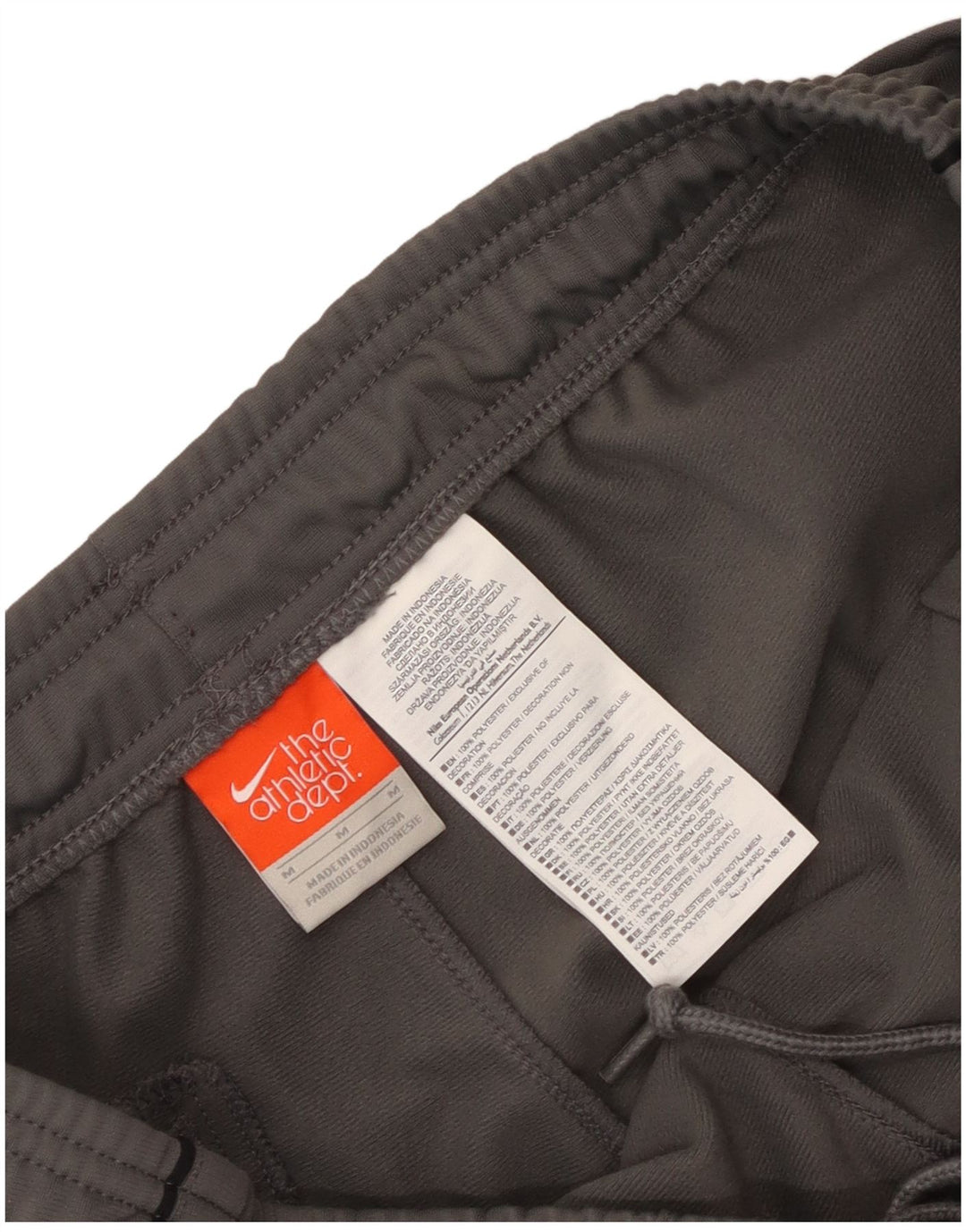 Calça de treino masculina Nike poliéster cinza médio