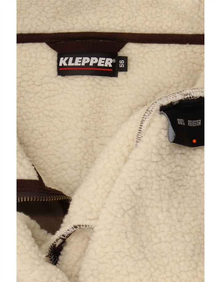 Jaqueta masculina de lã sherpa KLEPPER IT 56 3XL poliéster cáqui