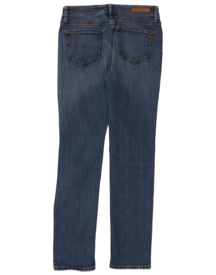 Tommy Hilfiger Feminino Rome Straight Jeans W30 L32 Azul