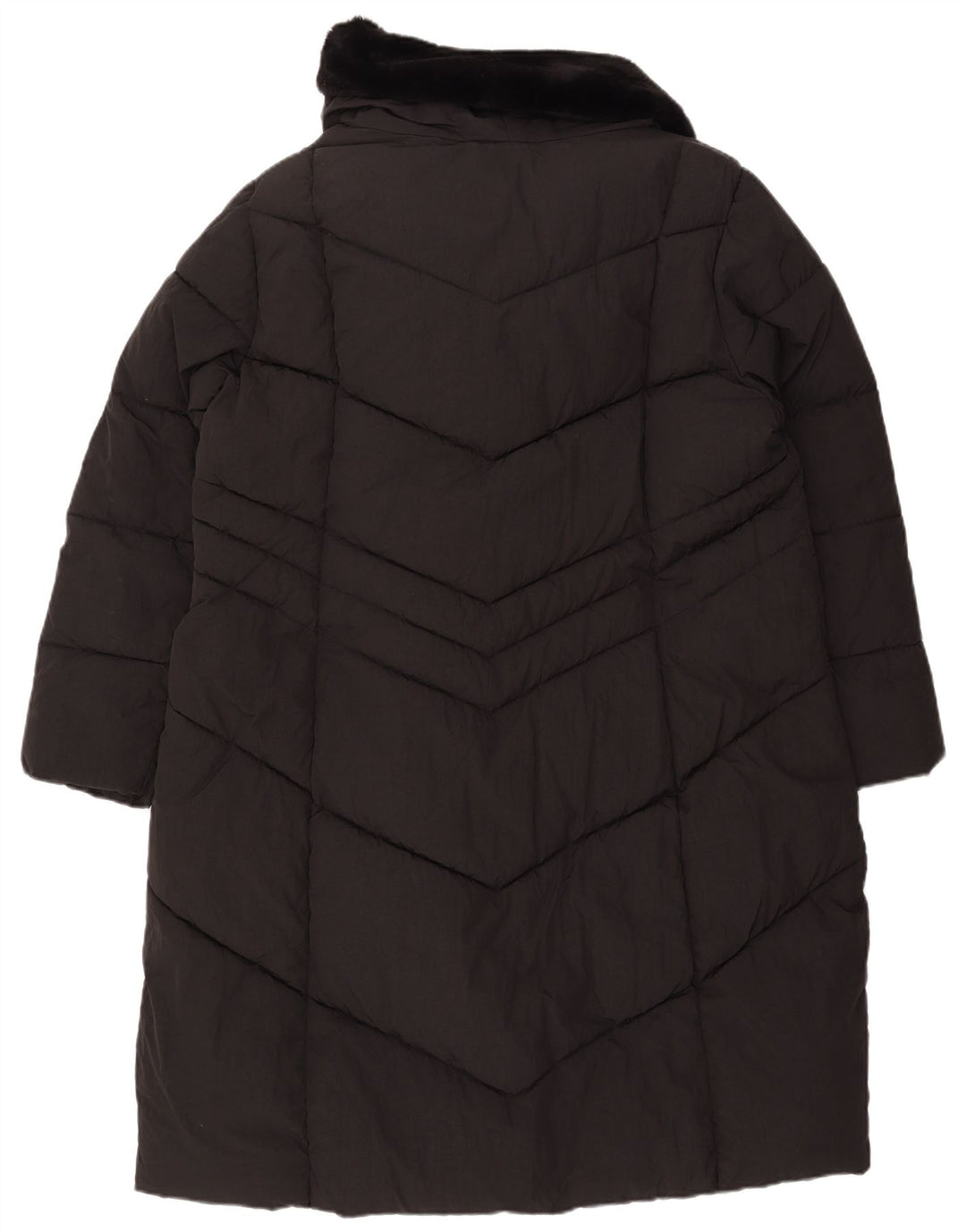 Casaco acolchoado feminino MONSOON UK 18 XL preto nylon