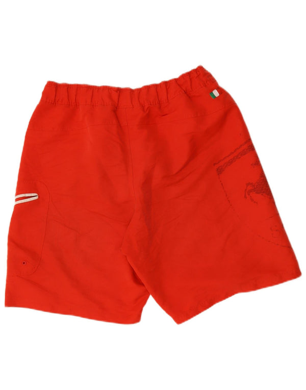 Shorts de natação Puma Mens Ferrari Graphic médio vermelho poliéster